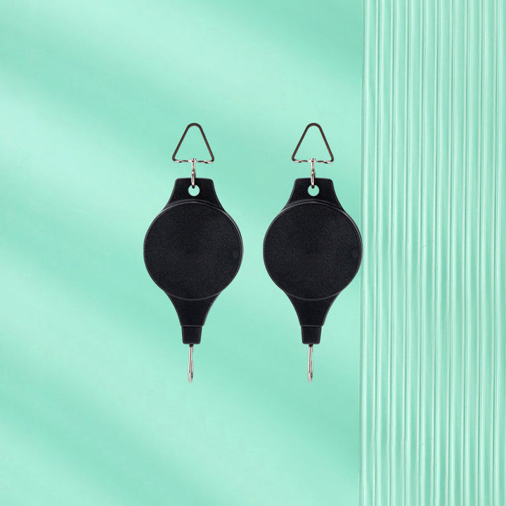 Lisslune | Retractable Hook, Plant Pulley for Garden Pots and Bird Feeders