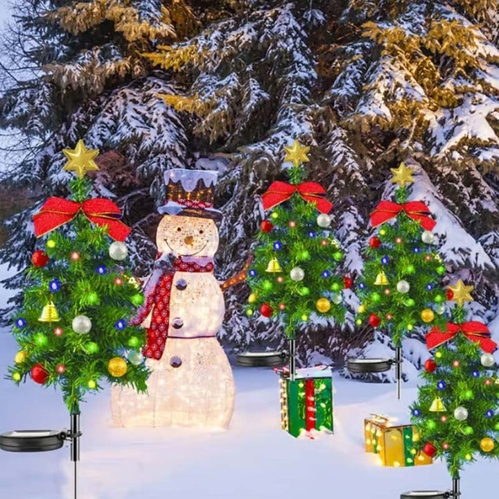Lisslune | Solar-powered, waterproof Christmas tree decorative lights for outdoor use