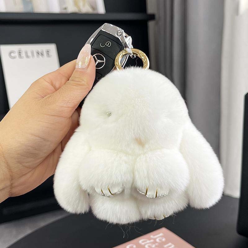 Lisslune | Handmade Soft Bunny PomPom Keychains (Boxed Edition)