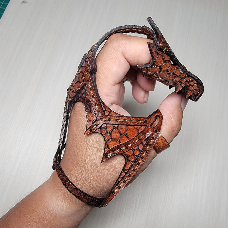 Lisslune | Leather Hand Dragon Bracelet