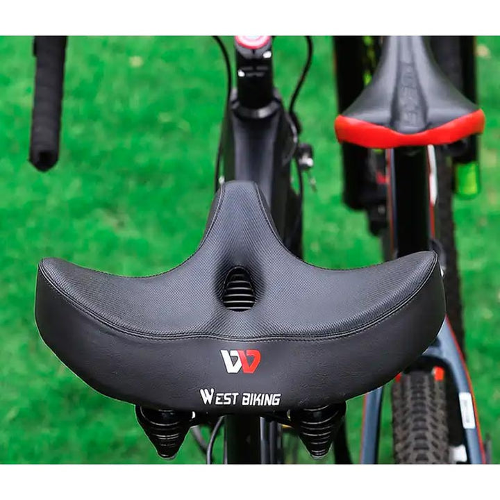 Lisslune | RideEase - Extra Wide & Breathable Comfortable Bike Saddle, Ergonomic Bicycle Seat