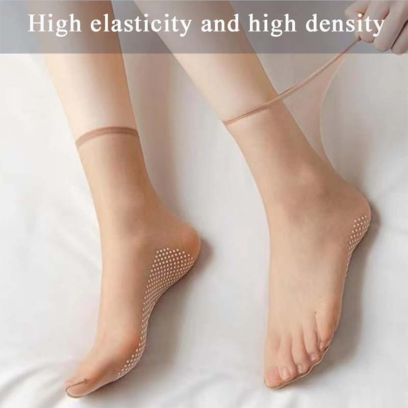 Lisslune | Spring Summer Invisible Non-Slip Crystal Silk Socks