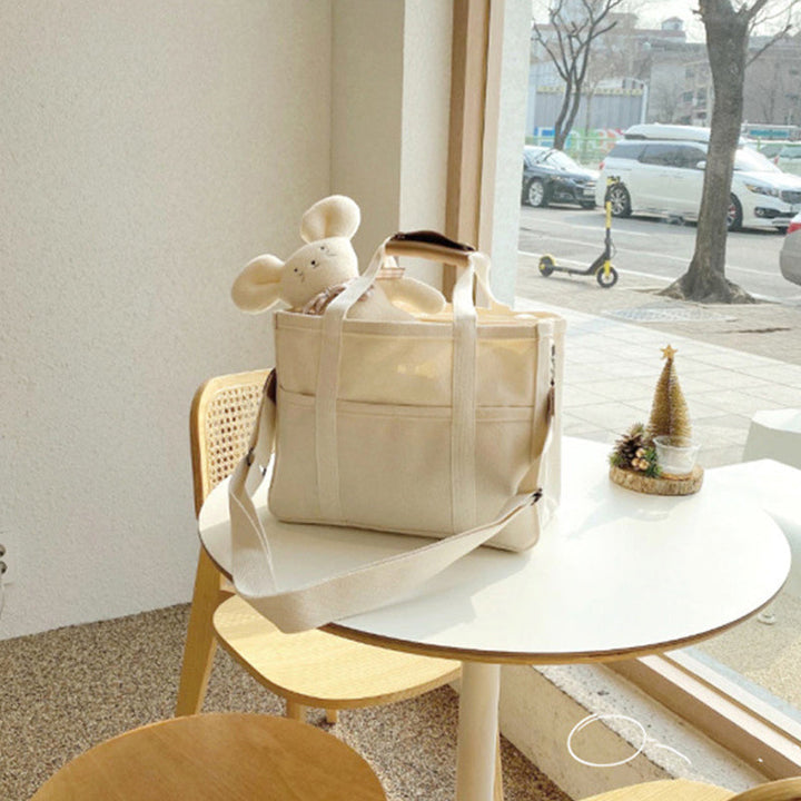 Lisslune | Solid Color Canvas Shopper Bag