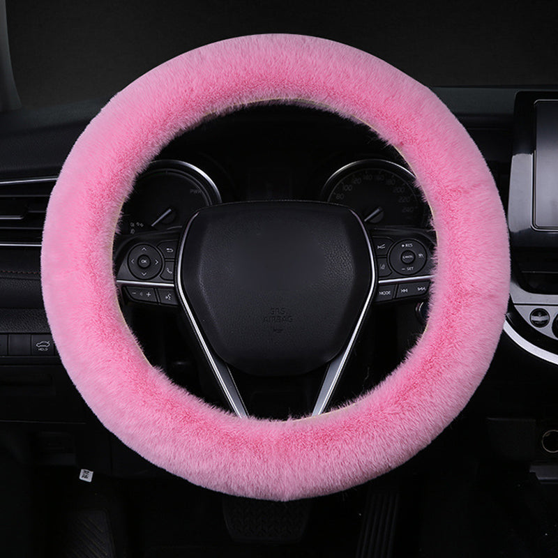 Lisslune | Universal Plush Car Steering Wheel Cover