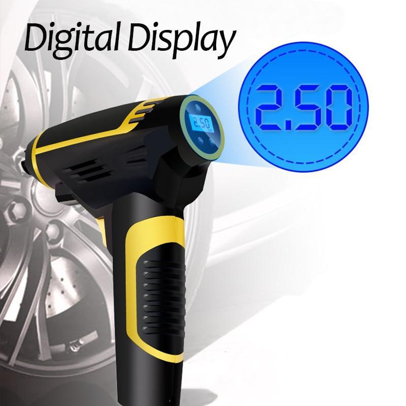 Lisslune | 120W Car Air Compressor Handheld USB Rechargeable Electric Inflator Pump