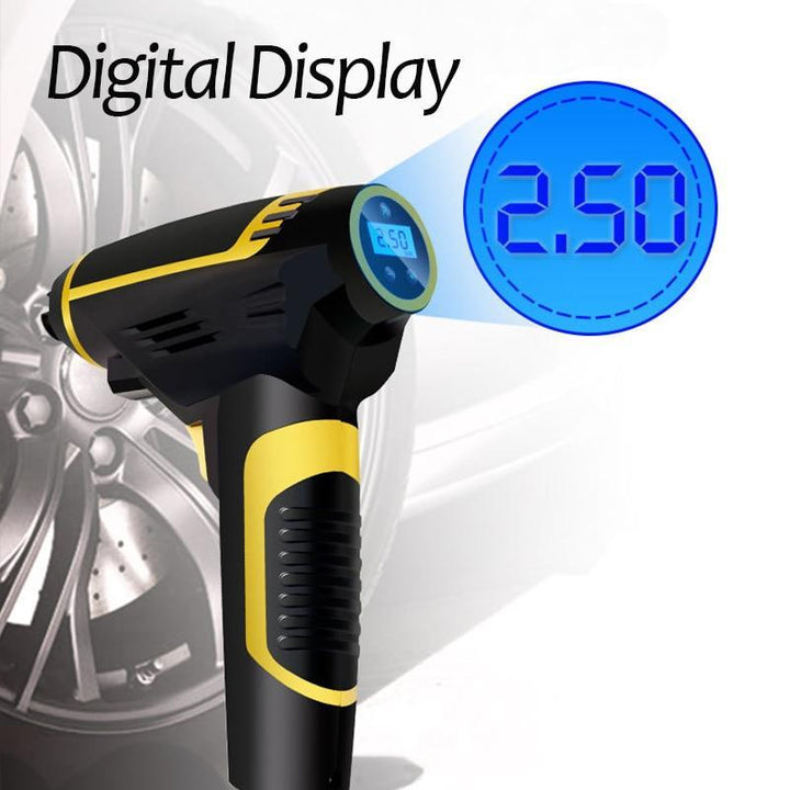 Lisslune | 120W Car Air Compressor Handheld USB Rechargeable Electric Inflator Pump