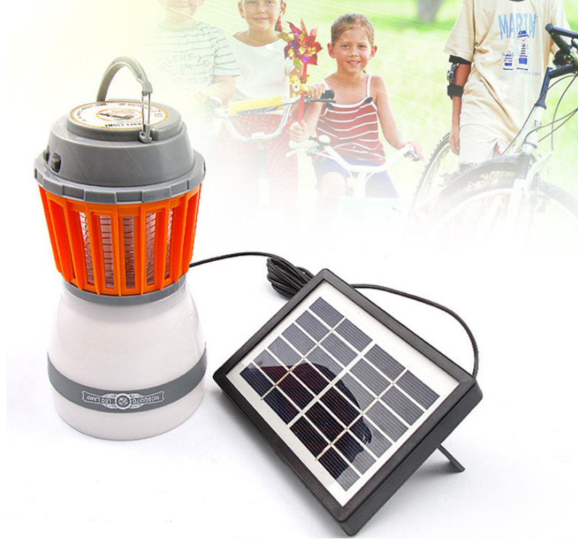 Lisslune | Solar LED Mosquito Lamp with Integrated Lantern – Effective Insect Protection and Lighting for Garden and Camping