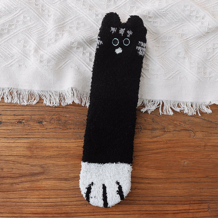 Lisslune | Fuzzy Socks with Cat Paws