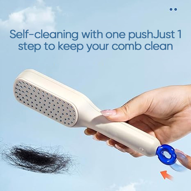 Lisslune | Self-cleaning anti-static massage comb