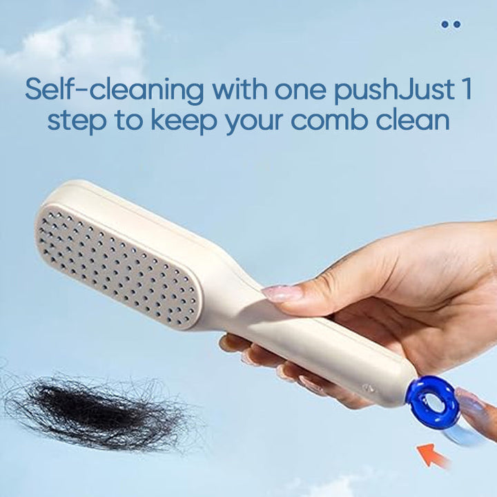 Lisslune | Self-cleaning anti-static massage comb