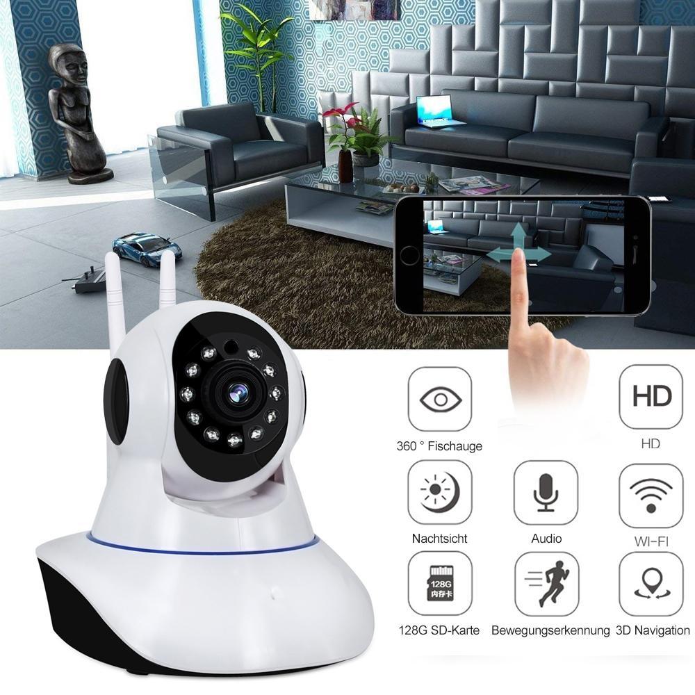 Lisslune | 360° Rotatable Wireless WiFi HD 720P IP Camera