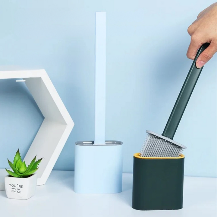 Lisslune | Silicone Toilet Brush | Flexible, Long-Lasting Bristles for Advanced Bathroom Hygiene