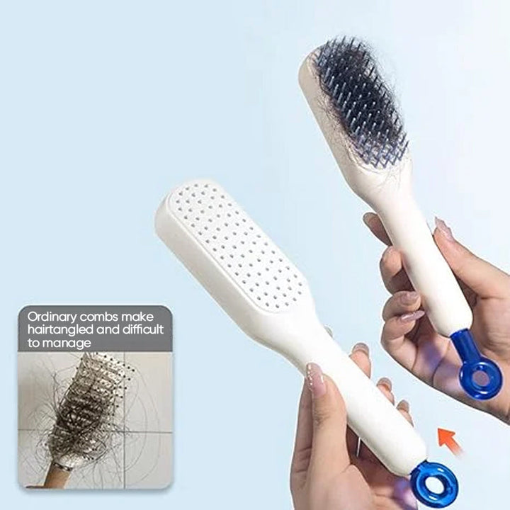 Lisslune | Self-cleaning anti-static massage comb