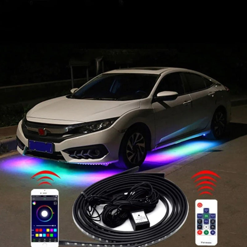 Lisslune | Car Chassis Remote Control Colorful Ambient Lights