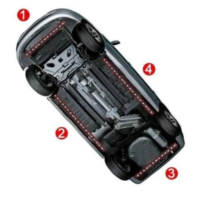 Lisslune | Car Chassis Remote Control Colorful Ambient Lights