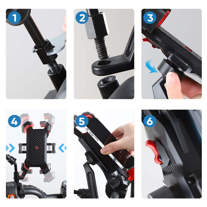 Lisslune | Universal Bike Phone Holder with 360° View