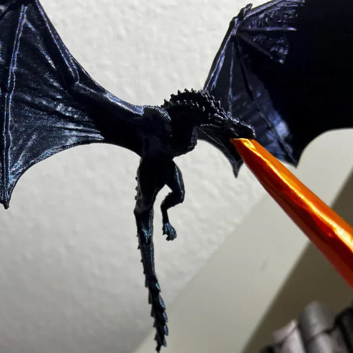 Lisslune | Book corner with dragon flame