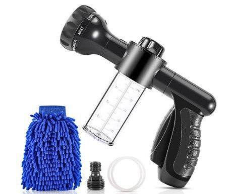 Lisslune | Multifunctional Car Wash Gun – Spray Gun with Microfiber Attachment for Thorough Cleaning