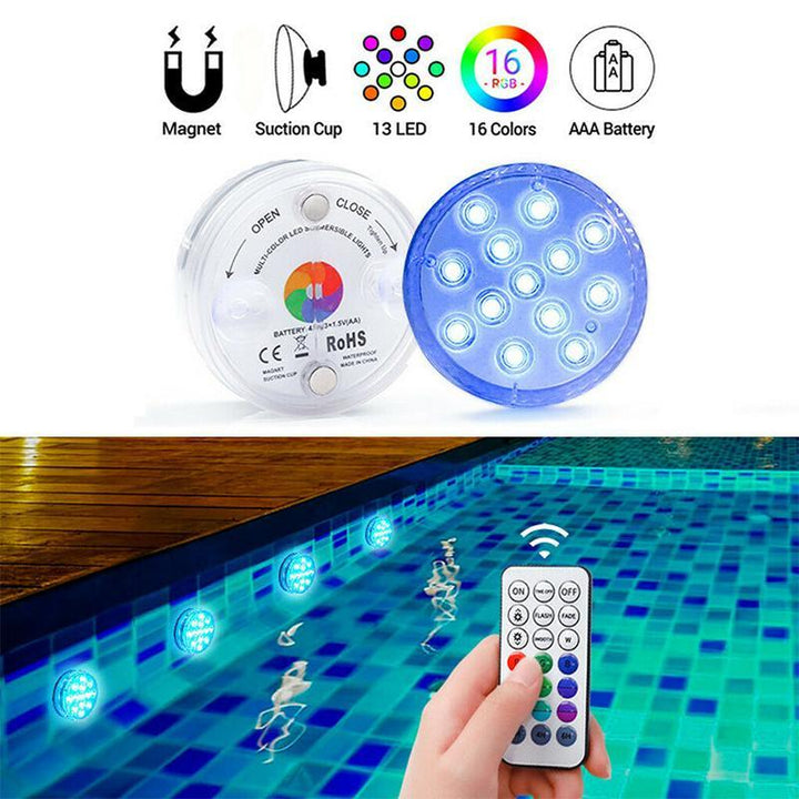 Lisslune | Remote control waterproof magnetic suction LED lamp