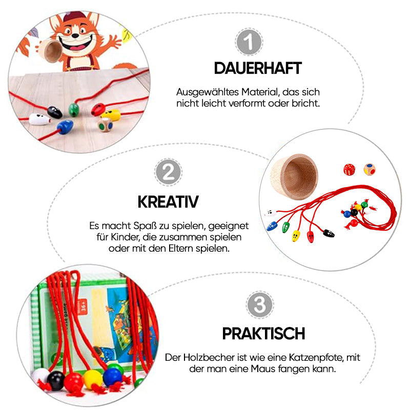 Lisslune | Kids Cat & Mouse Tabletop Game Set