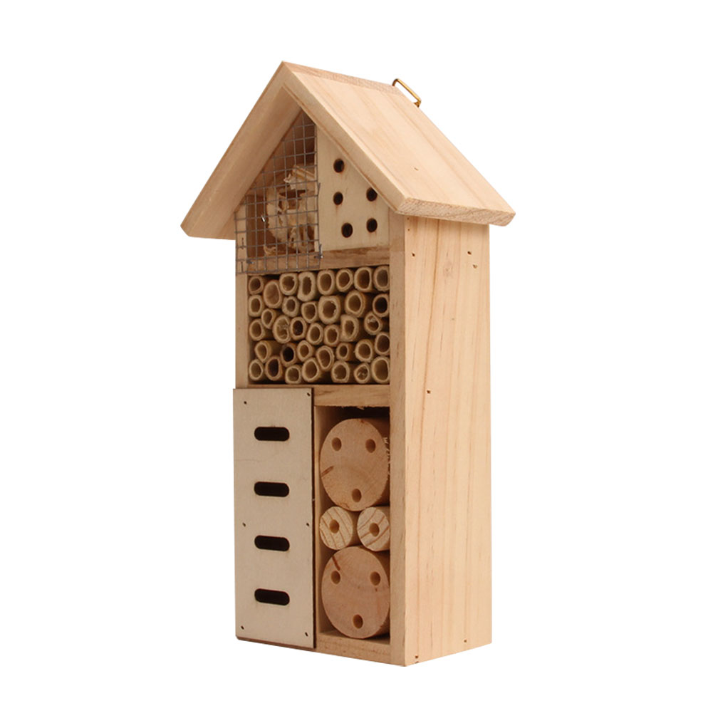 Lisslune | Insect house made of wood – Bee and insect friendly habitat for garden and terrace