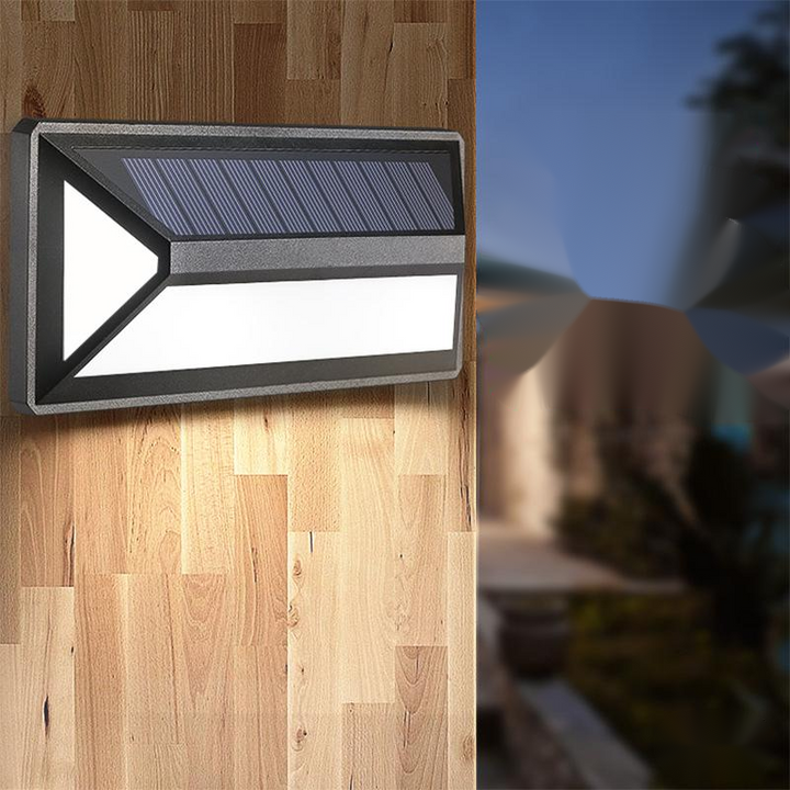 Lisslune | Modern Solar LED Wall Light for Outdoors – Waterproof Facade Lighting with Motion Sensor