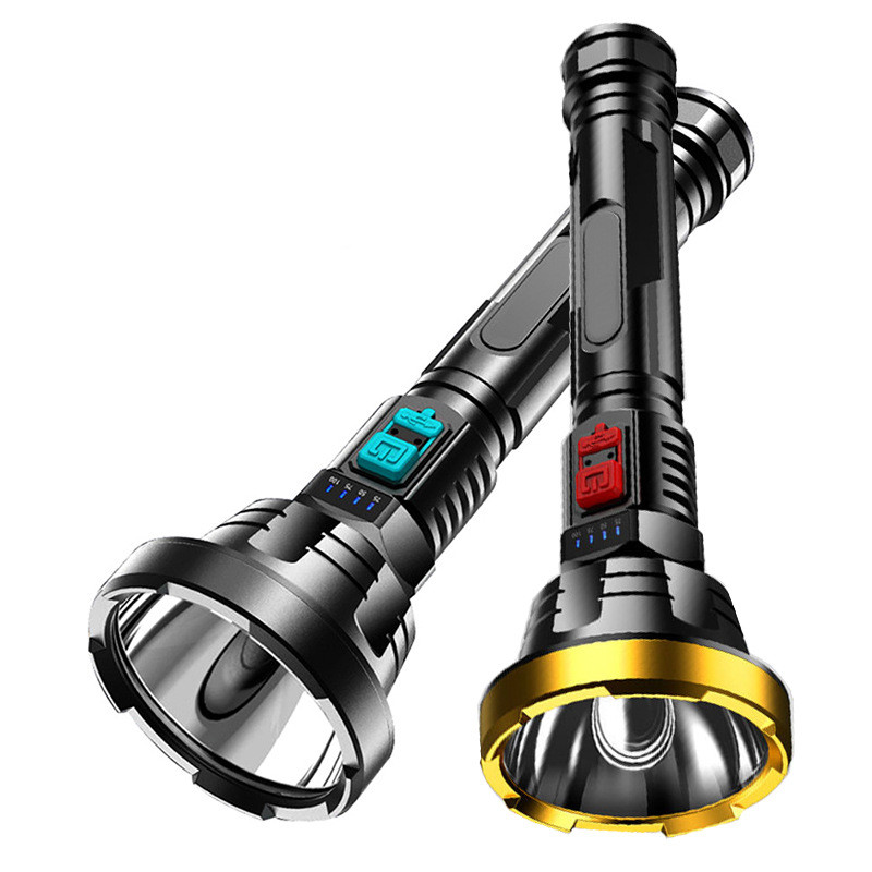 Lisslune | 90000LM LED flashlight – Tactical searchlight with USB charging and super bright lighting