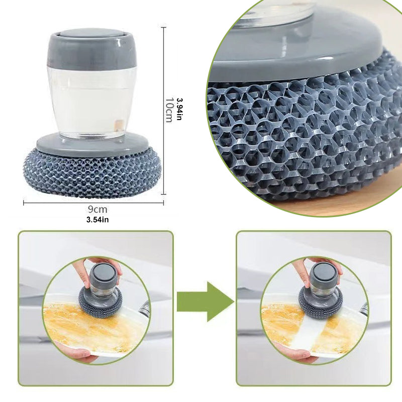 Lisslune | Kitchen soap dispenser hand brush