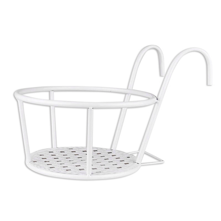 Lisslune | Hanging Plant Basket made of Metal – Balcony Planter Pot with Hook for Garden and Terrace