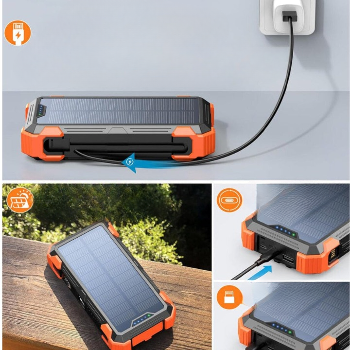 Lisslune | SunCharge - Solar battery with multiple connections