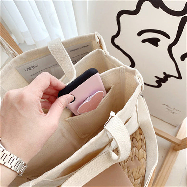 Lisslune | Solid Color Canvas Shopper Bag