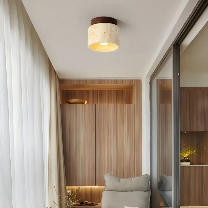 Lisslune | Radia – Japanese Ceiling Light | Minimalist Home Lighting with Warm Glow