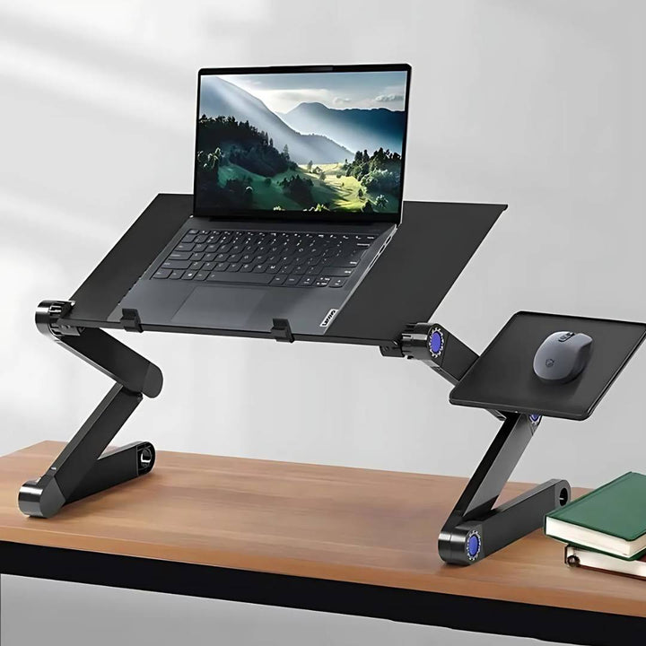 Lisslune | Adjustable Laptop Stand for Bed, Couch & Desk - Ergonomic Design with Cooling Function for Comfort and Productivity