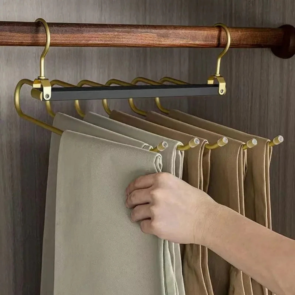 Lisslune | Regal Gold Space-Saving Trouser Hanger