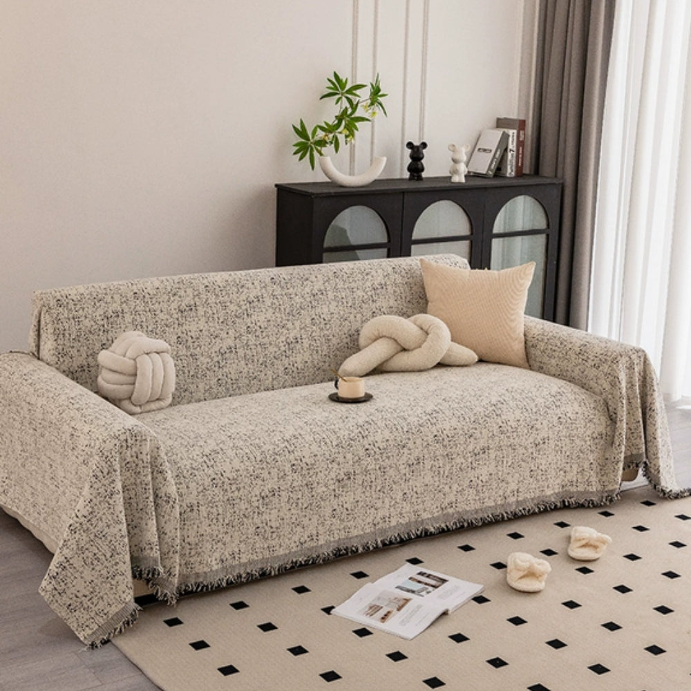 Lisslune | Speckled Pattern Chenille Sofa Cover