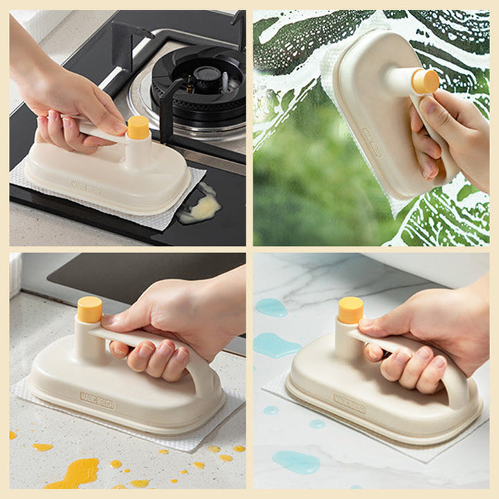 Lisslune | Kitchen cleaning brush & interchangeable disposable magic cloth