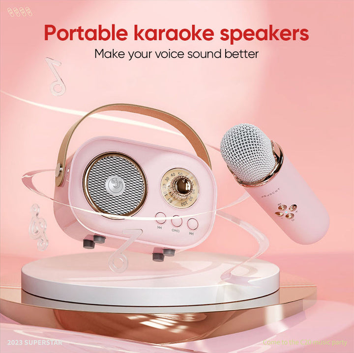 Lisslune | Portable Bluetooth Speaker with Wireless Microphone