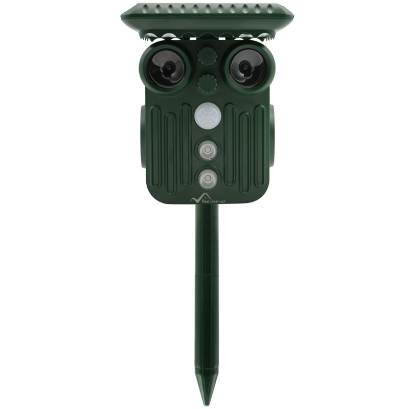 Lisslune | Ultrasonic Solar Deer Repeller | 5 Adjustable Modes. Waterproof & Eco-Friendly for Home Gardens and Yards