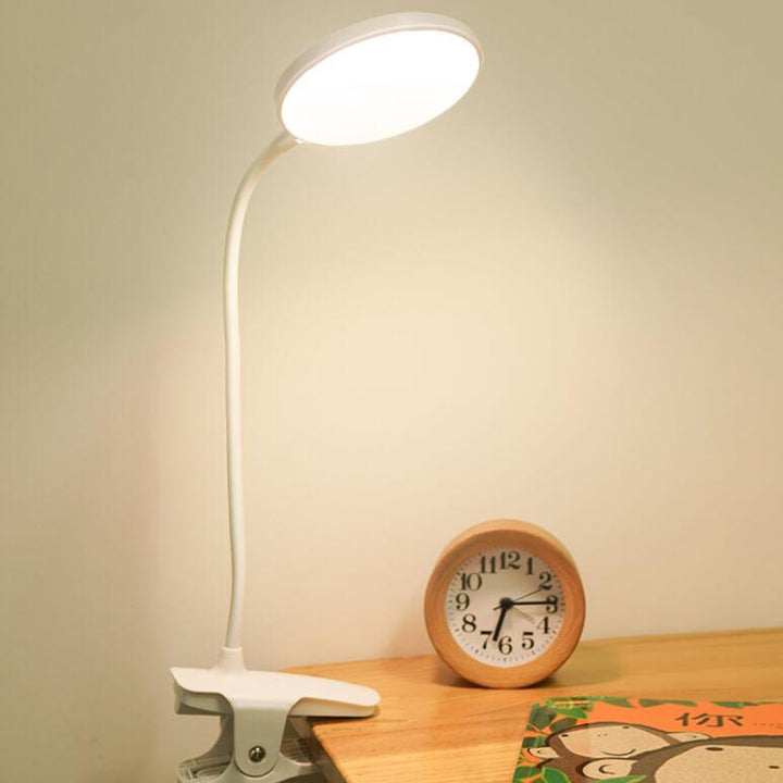 Lisslune | Simple LED Clip Desk Lamp Rechargeable Eye Protection Night Light