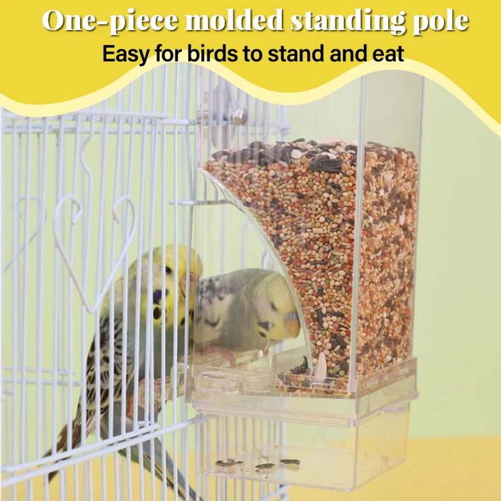 Lisslune | Automatic transparent bird feeder without spills