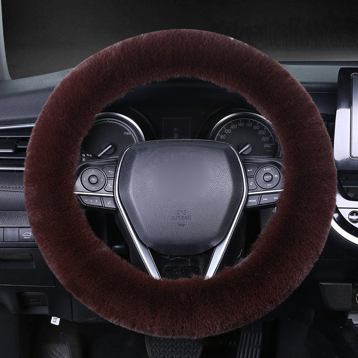 Lisslune | Universal Plush Car Steering Wheel Cover