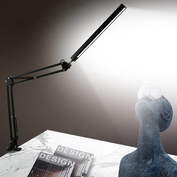 Lisslune | LED Foldable Long Arm Clip Eye Protection USB Reading Table Lamp