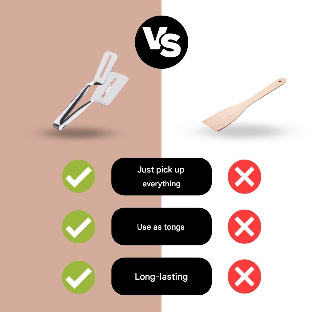Lisslune | Double-sided stainless steel spatula - DuoFlip
