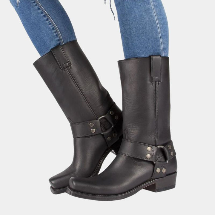 Lisslune | Durable Cowboy Boots in Vintage Look