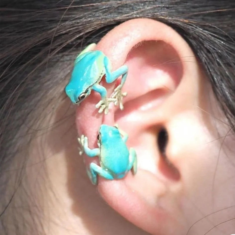 Lisslune | Latest-tree Frog Ring Earrings