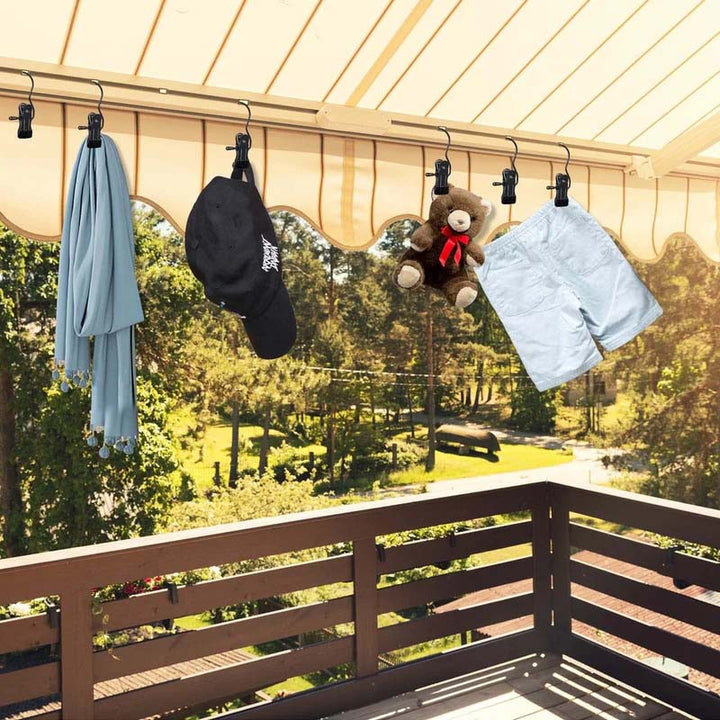 Lisslune | Space-saving portable travel hanger clips