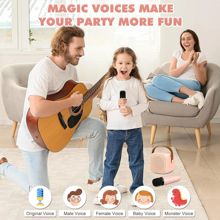Lisslune | Mini karaoke machine with wireless microphones