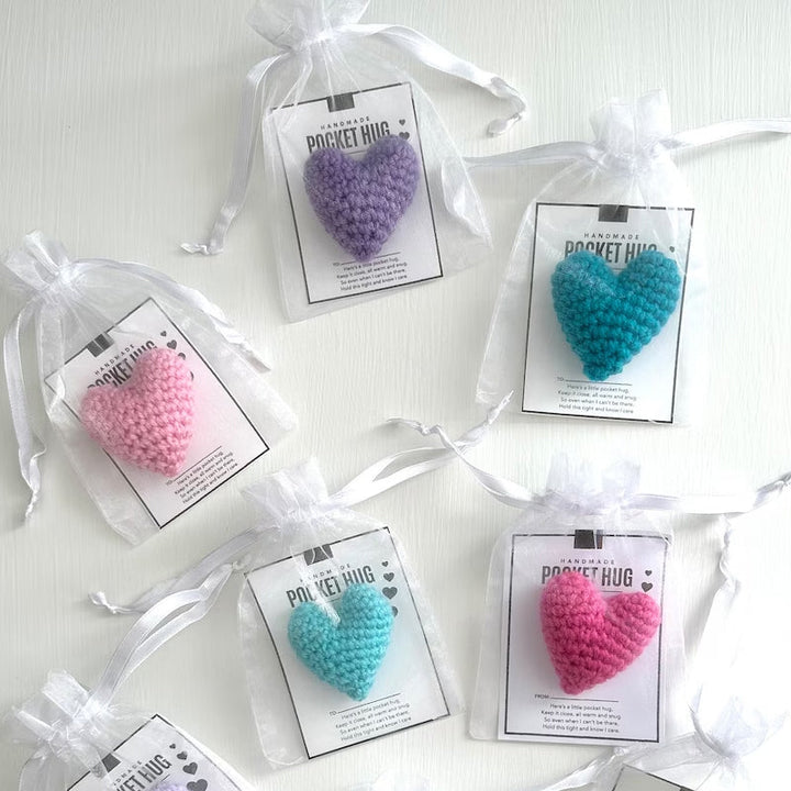 Lisslune | Pocket Hug Crocheted Heart Small Gift