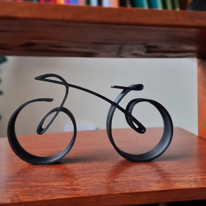 Lisslune | Minimalistic Bicycle Sculpture Wire Mesh Style