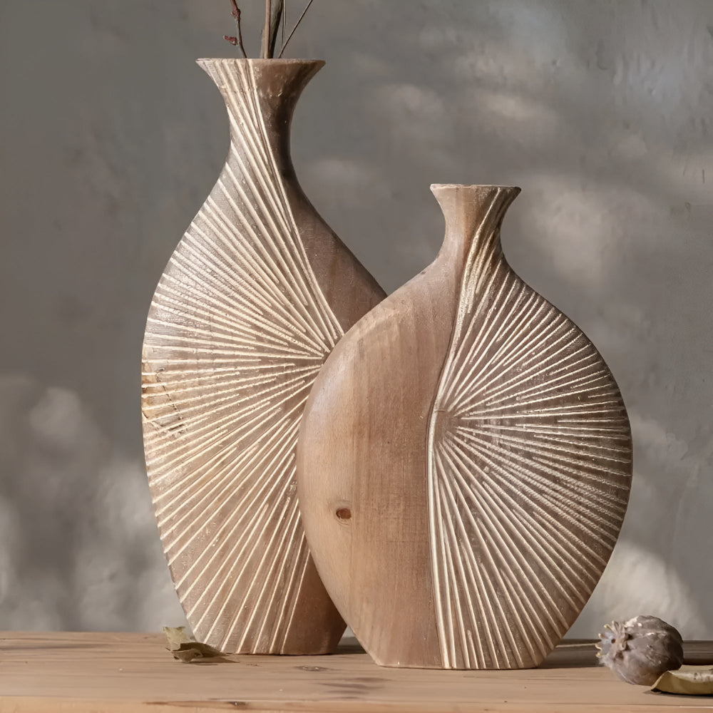 Lisslune | Sierra Grove Wooden Vase